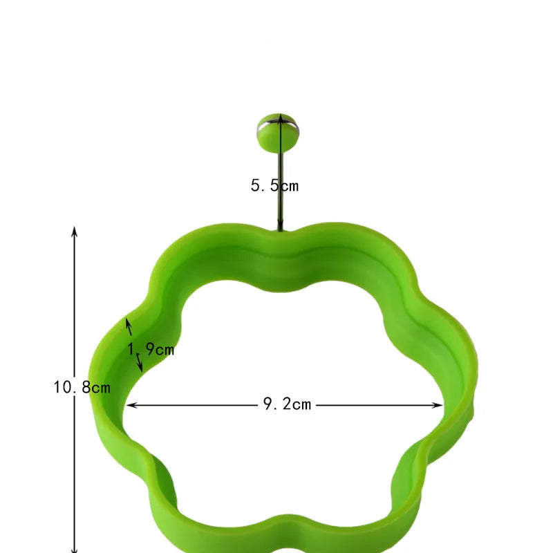 5 Styles Pancake Maker Fried Egg Mold Silicone Forms Non-Stick Simple Operation Pancake Maker Omelette Mold Kitchen Egg Tool