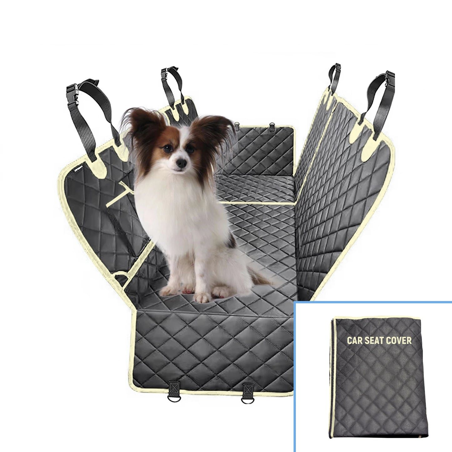 Car Pet Seat Cover Waterproof Pet Travel Accessories Foldable Dog Car Seat Safety Hammock Trunk Mat Car Rear Back Seat Protector