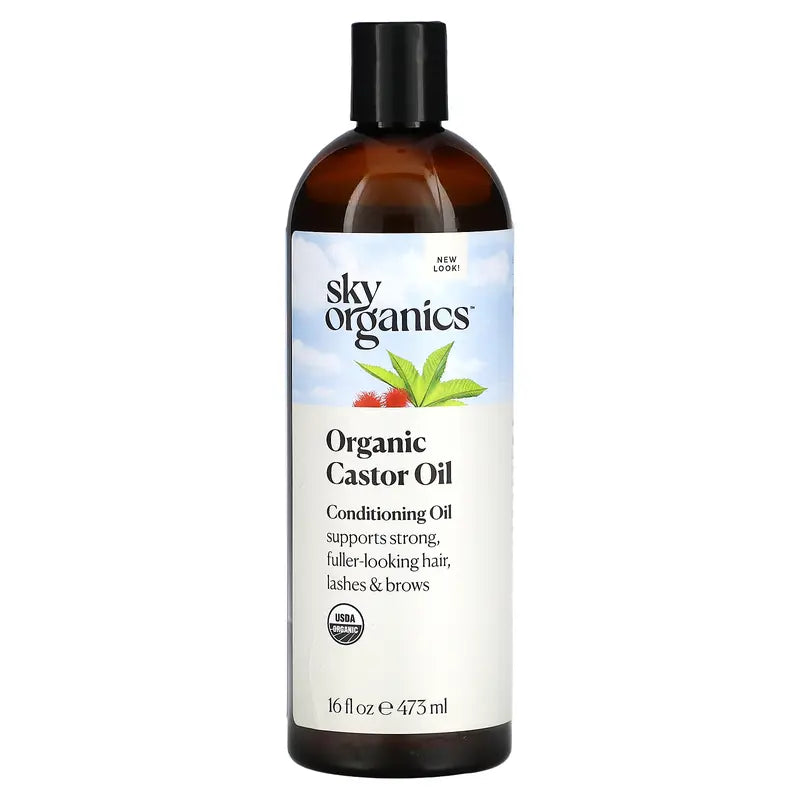 Sky Organics Organic Castor Oil, 16 Fl Oz (473 Ml)