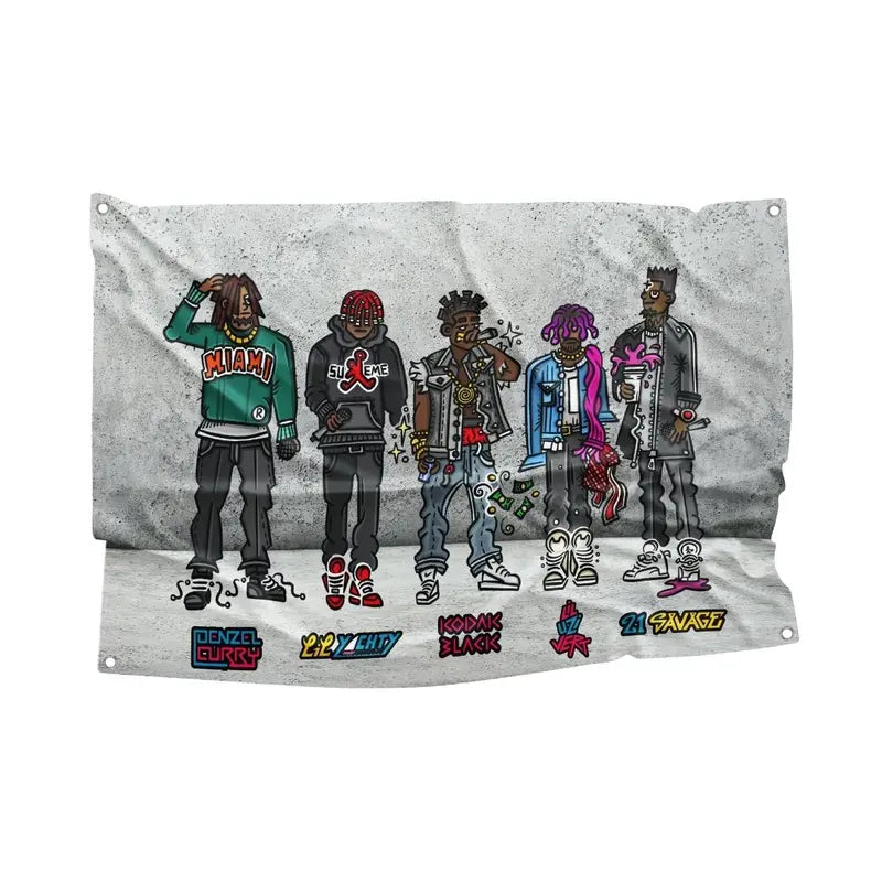 2016 Freshman Cypher Flag - Flagaholics 3X5Ft Hanging Wall Flag Banner for Guys - Trending Rap Decoration for College Dorms and Bedrooms for Rap Fans