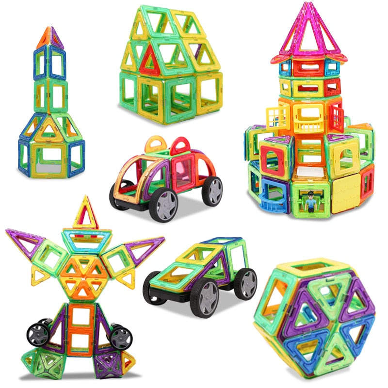 KACUU Big Size Magnetic Designer Construction Set Model & Building Toy Magnets Magnetic Blocks Educational Toys For Children