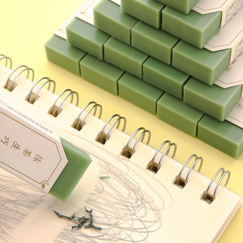 1PC Chenguang AXPN0751 Matcha Makes Perfect 4B Eraser Matcha Makes Green Like Skin Eraser Office Stationery Tools