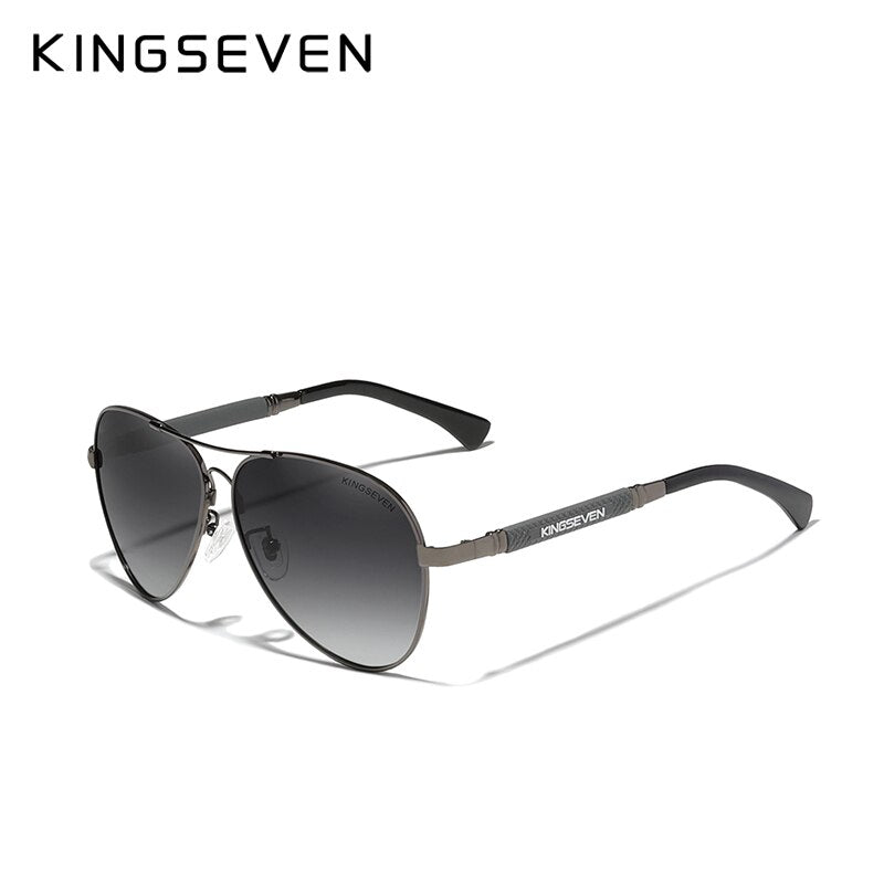 KINGSEVEN 2021 New Trend Quality Titanium Alloy Men's Sunglasses Polarized Sun glasses Women Pilot Mirror Eyewear Oculos de sol