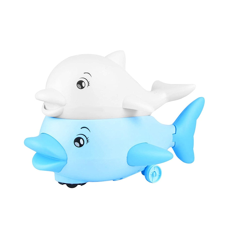 Baby Bath Toys Spray Water Shower Bathing Toys for Kids Electric Dophin Whale Bath Ball with Light Music LED Light Toys Gift