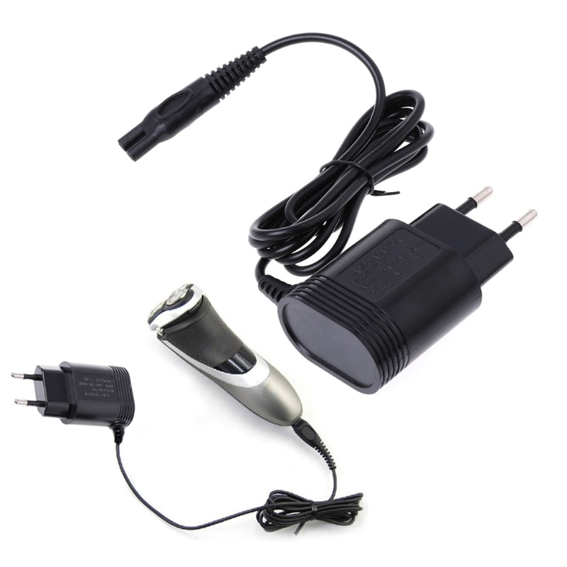 2-Prong Charger EU Plug Power Adapter for philips Shavers HQ8505/6070/6075/6090