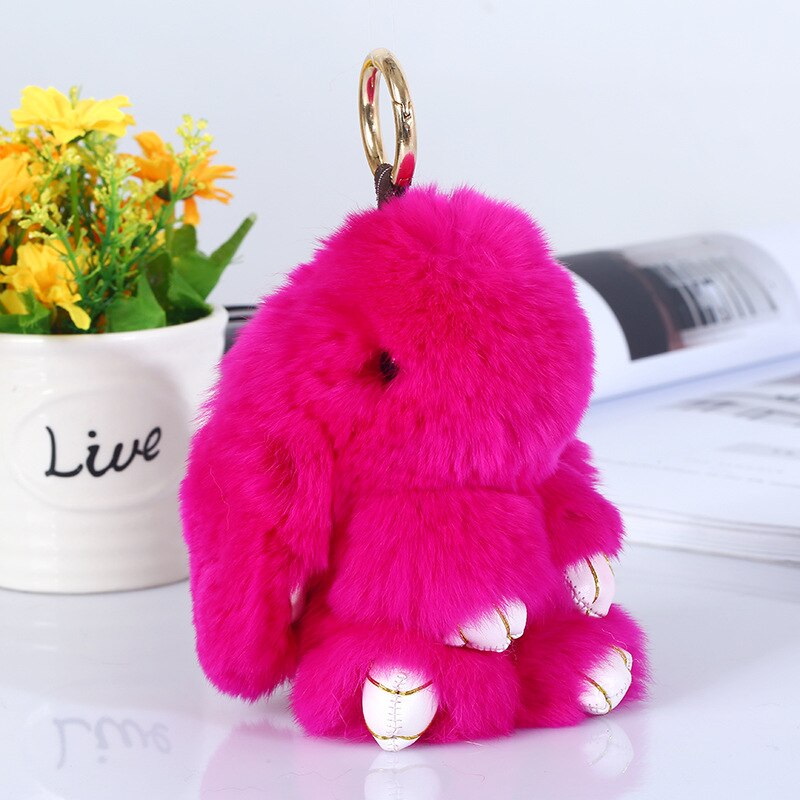 Plush Bunny Pendant Install Dead Rabbit Jewelry Plush Toy Bag Accessories Keychain Pendant Bag Car Pendant Baby ornaments 14cm