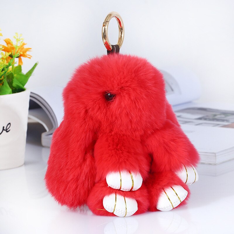 Plush Bunny Pendant Install Dead Rabbit Jewelry Plush Toy Bag Accessories Keychain Pendant Bag Car Pendant Baby ornaments 14cm