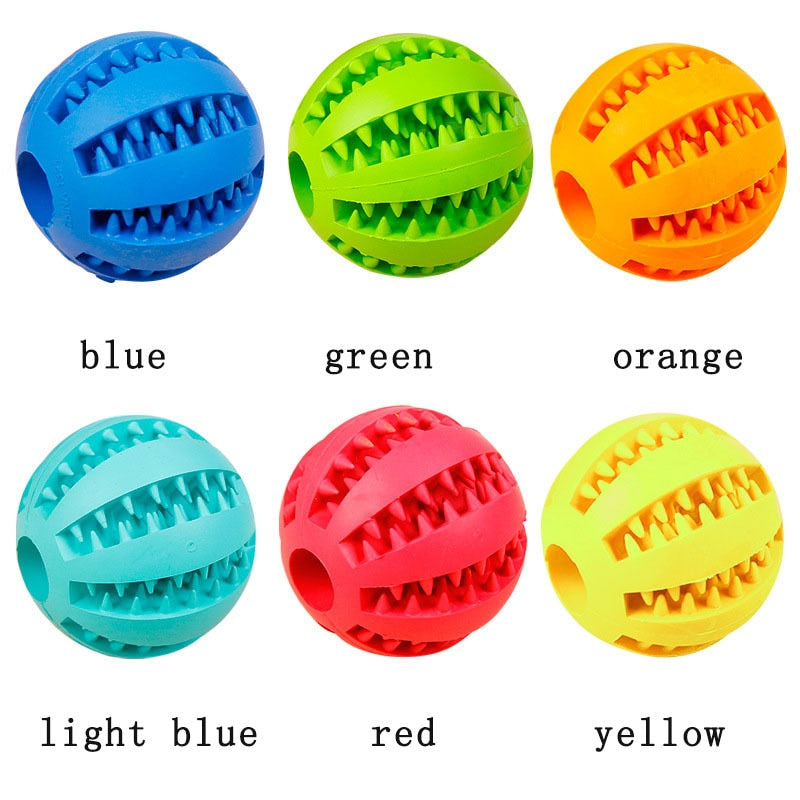 Pet Dog Toys Interactive Extra-tough Teeth Rubber Balls Dog Stuff Puppy Chew Toys For Dog Tooth Clean Ball Funny Pet Products