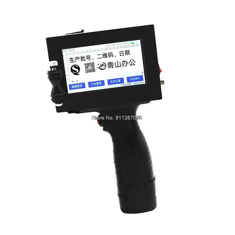 12.7mm Variable QR Bar Batch Code Date Number Logo Expiry Date Label Portable Hand Jet Handheld Thermal Inkjet Printer