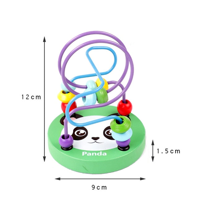 Baby Toys 2 Years Educational Math Puzzle Bead Wire Maze Roller Coaster Abacus For Kids Toddler Toys