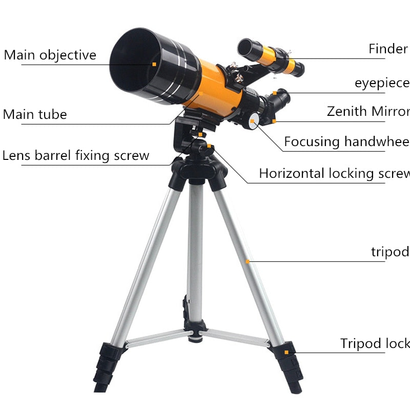 Hot-selling 70300 astronomical telescope high-quality professional stargazing high-definition high-power telescope