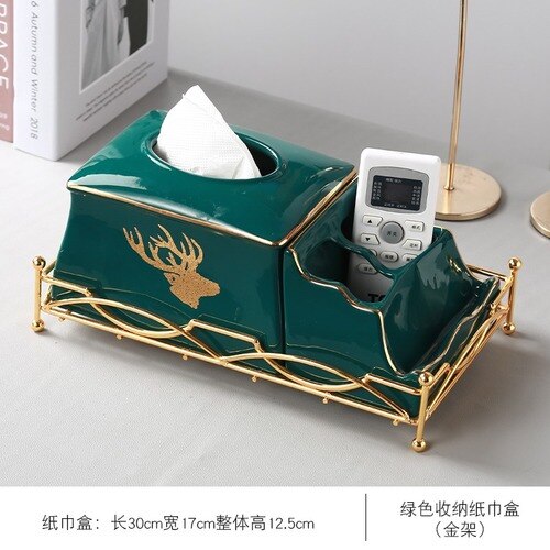 European Ceramic Dark Green Metal Ashtray Creative Luxury Room Coffee Table Anti Fly Ash Portable Ashtray Gift for Boyfriend New