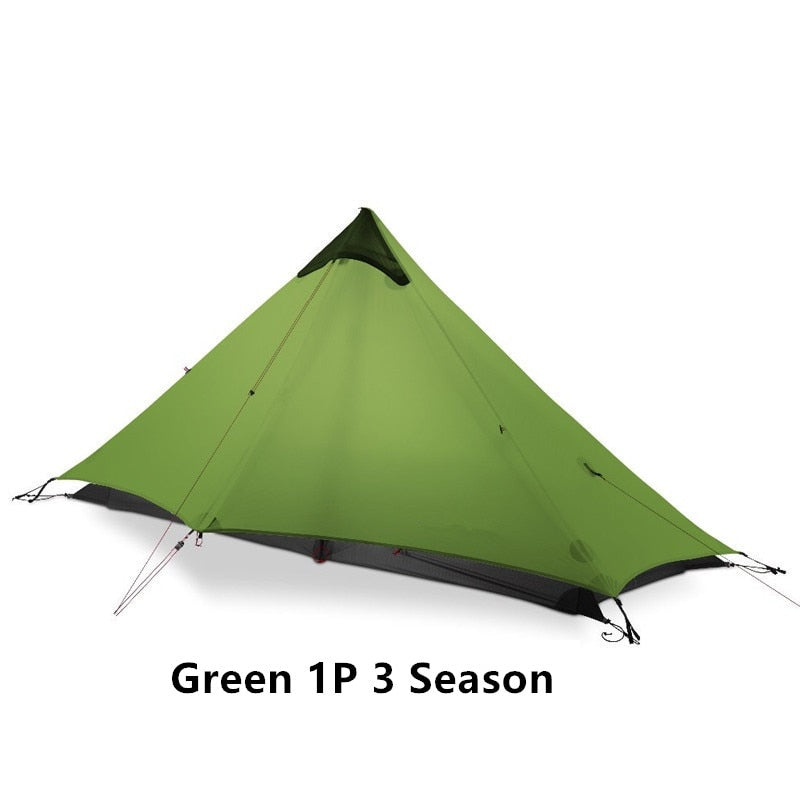 LanShan 2 3F UL GEAR 2 Person 1 Person Outdoor Ultralight Camping Tent 3 Season 4 Season Professional 15D Silnylon Rodless Tent