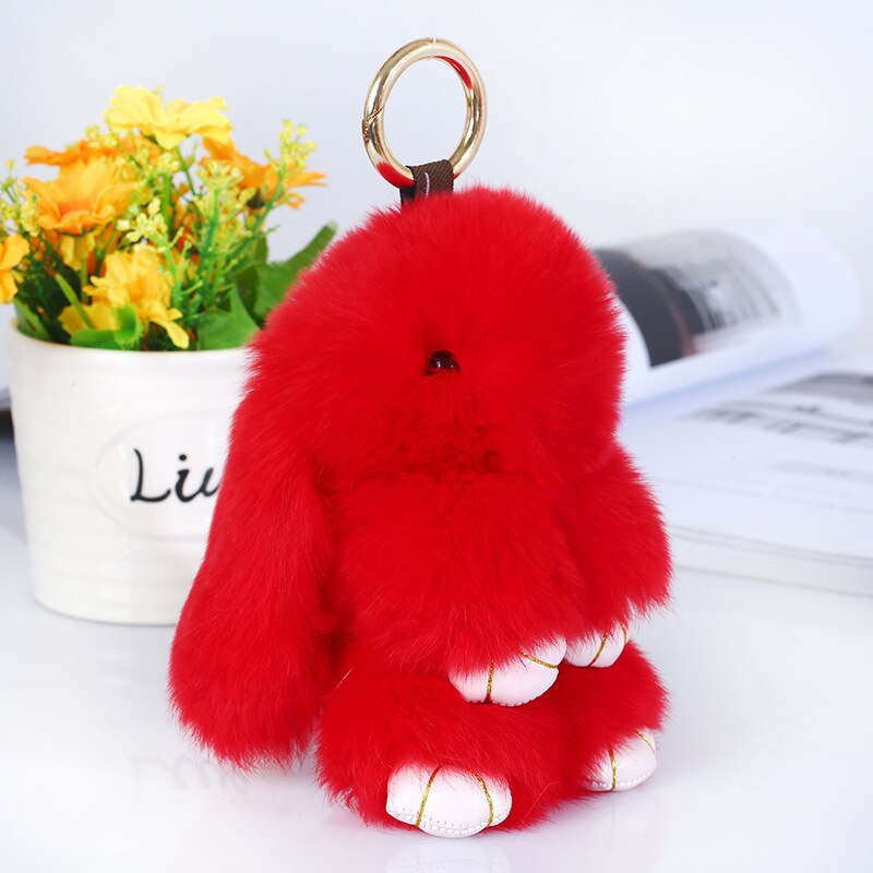 Plush Bunny Pendant Install Dead Rabbit Jewelry Plush Toy Bag Accessories Keychain Pendant Bag Car Pendant Baby ornaments 14cm