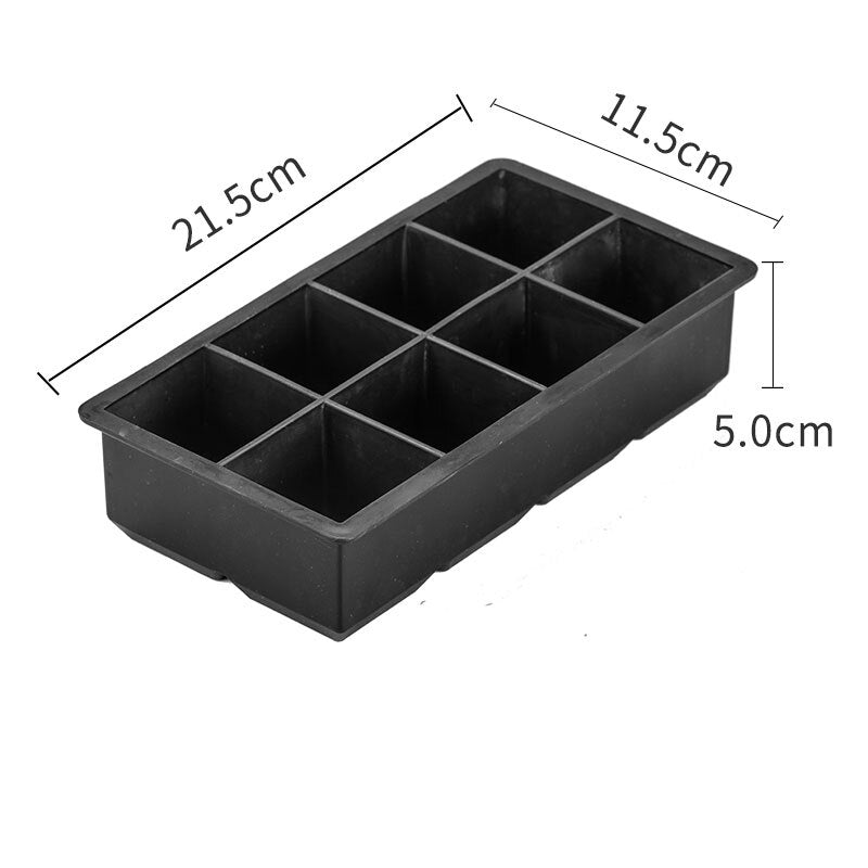 15 Cavity Silicone Ice Tray Ball Maker Form Frozen Mold Ice Cube Popsicle Maker Kitchen Moulds Black