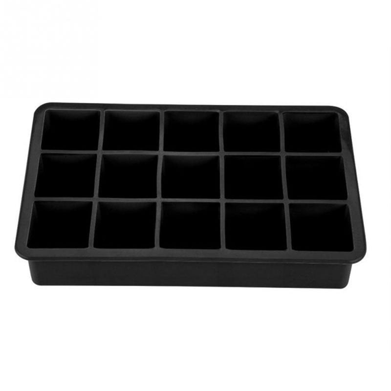 15 Cavity Silicone Ice Tray Ball Maker Form Frozen Mold Ice Cube Popsicle Maker Kitchen Moulds Black