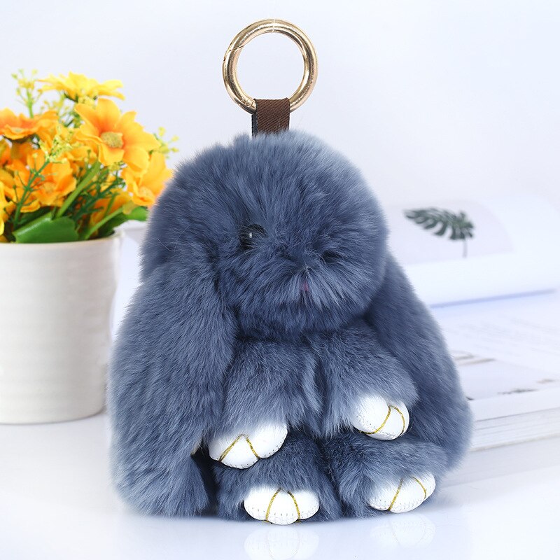 Plush Bunny Pendant Install Dead Rabbit Jewelry Plush Toy Bag Accessories Keychain Pendant Bag Car Pendant Baby ornaments 14cm