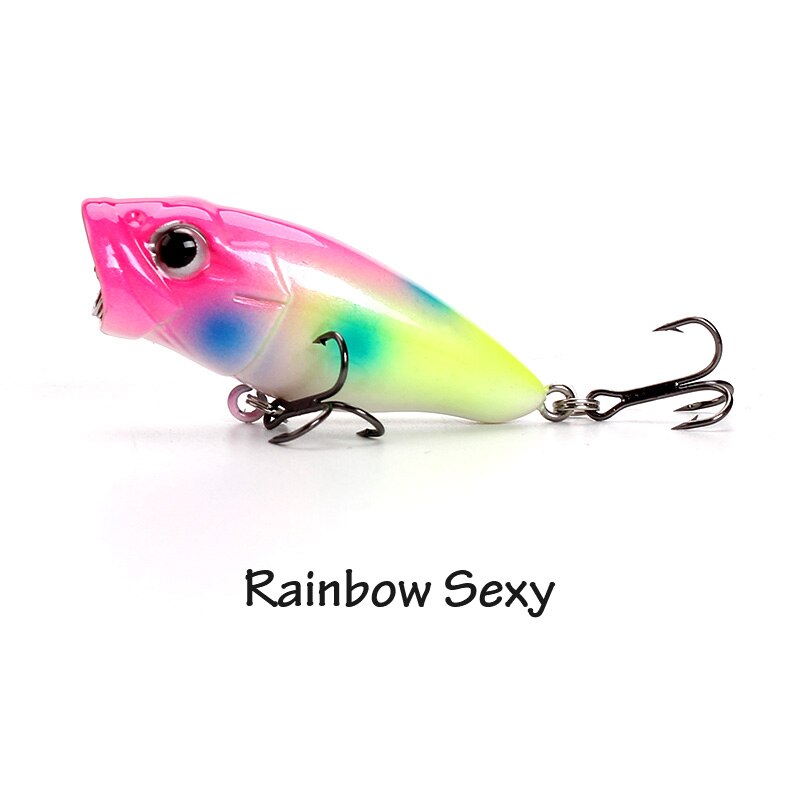 Banshee 45mm 3.3g Mini Popper Fishing Lure Hard Bait Artificial Poper Topwater Bass Trout Pike Fishing Crankbait Crank Wobbler