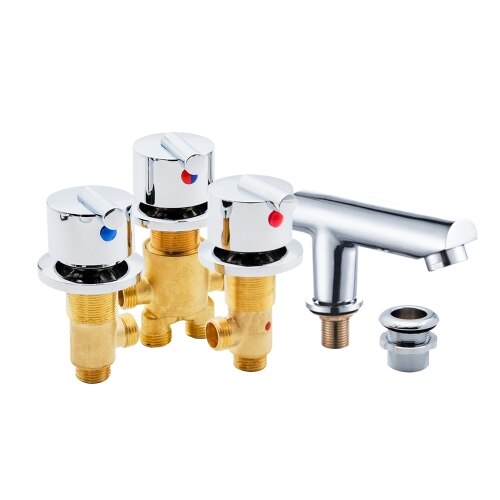 Vagsure Hot and Cold Water Copper Massage Bathtub Faucet Bathroom Shower Cabin Faucet Mixer Shower Room Mixing Valve Tap