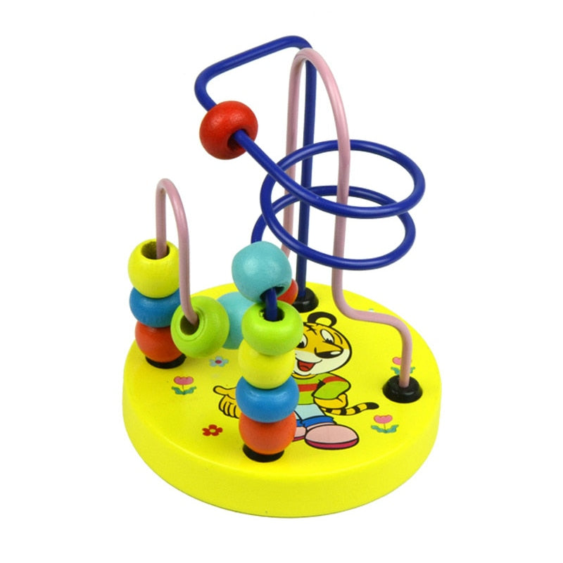 Baby Toys 2 Years Educational Math Puzzle Bead Wire Maze Roller Coaster Abacus For Kids Toddler Toys