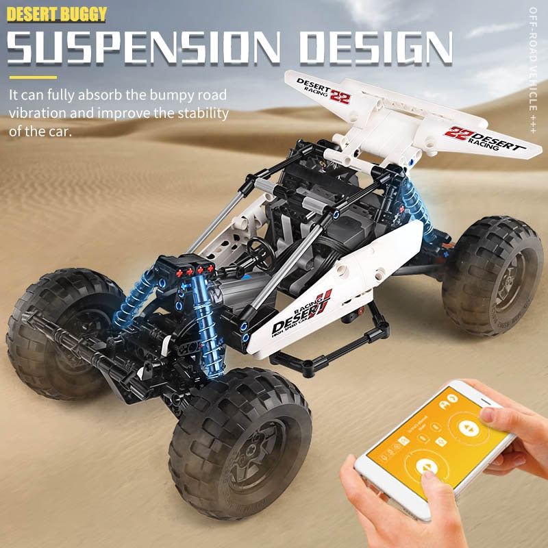 MOULD KING 18001 Technical MOC-1812 Bricks PF Buggy 2 Desert Car Racing Climbing Truck Building Blocks DIY Toys For Kids Gifts