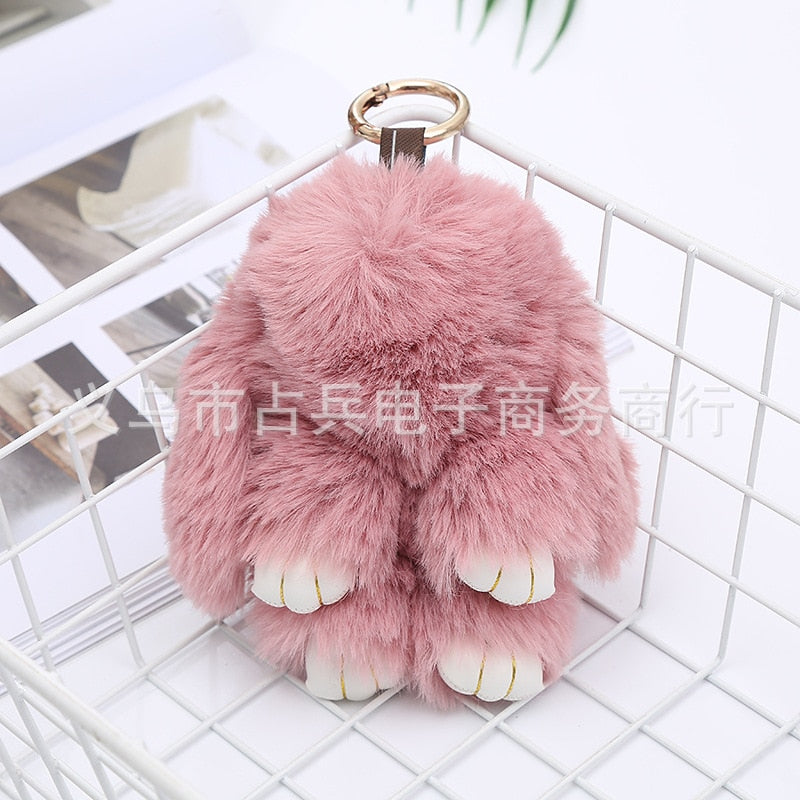 Plush Bunny Pendant Install Dead Rabbit Jewelry Plush Toy Bag Accessories Keychain Pendant Bag Car Pendant Baby ornaments 14cm