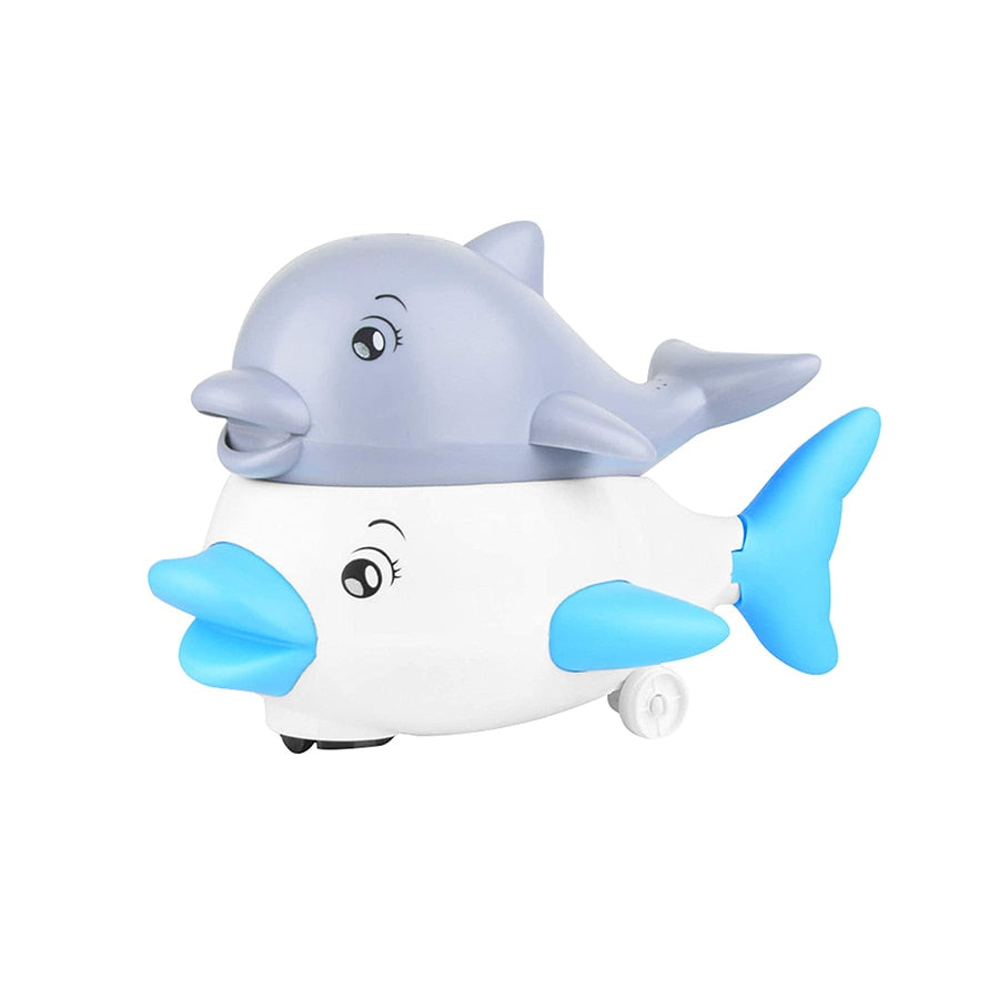 Baby Bath Toys Spray Water Shower Bathing Toys for Kids Electric Dophin Whale Bath Ball with Light Music LED Light Toys Gift