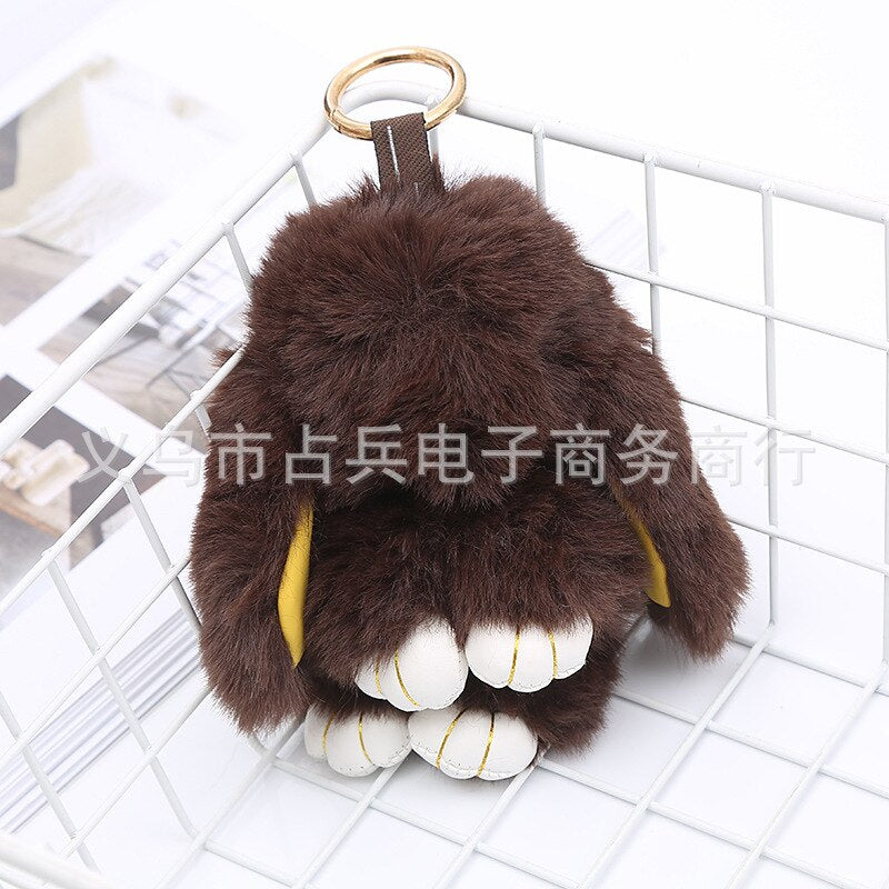 Plush Bunny Pendant Install Dead Rabbit Jewelry Plush Toy Bag Accessories Keychain Pendant Bag Car Pendant Baby ornaments 14cm