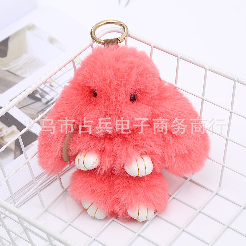 Plush Bunny Pendant Install Dead Rabbit Jewelry Plush Toy Bag Accessories Keychain Pendant Bag Car Pendant Baby ornaments 14cm