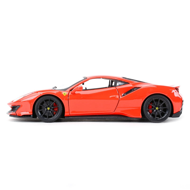 Bburago 1:24 Ferrari 488 PIsta Sports Car Static Die Cast Vehicles Collectible Model Car Toys