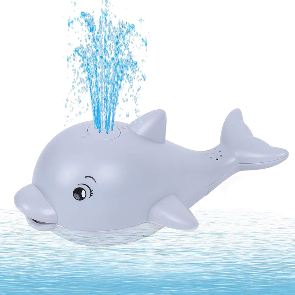 Baby Bath Toys Spray Water Shower Bathing Toys for Kids Electric Dophin Whale Bath Ball with Light Music LED Light Toys Gift