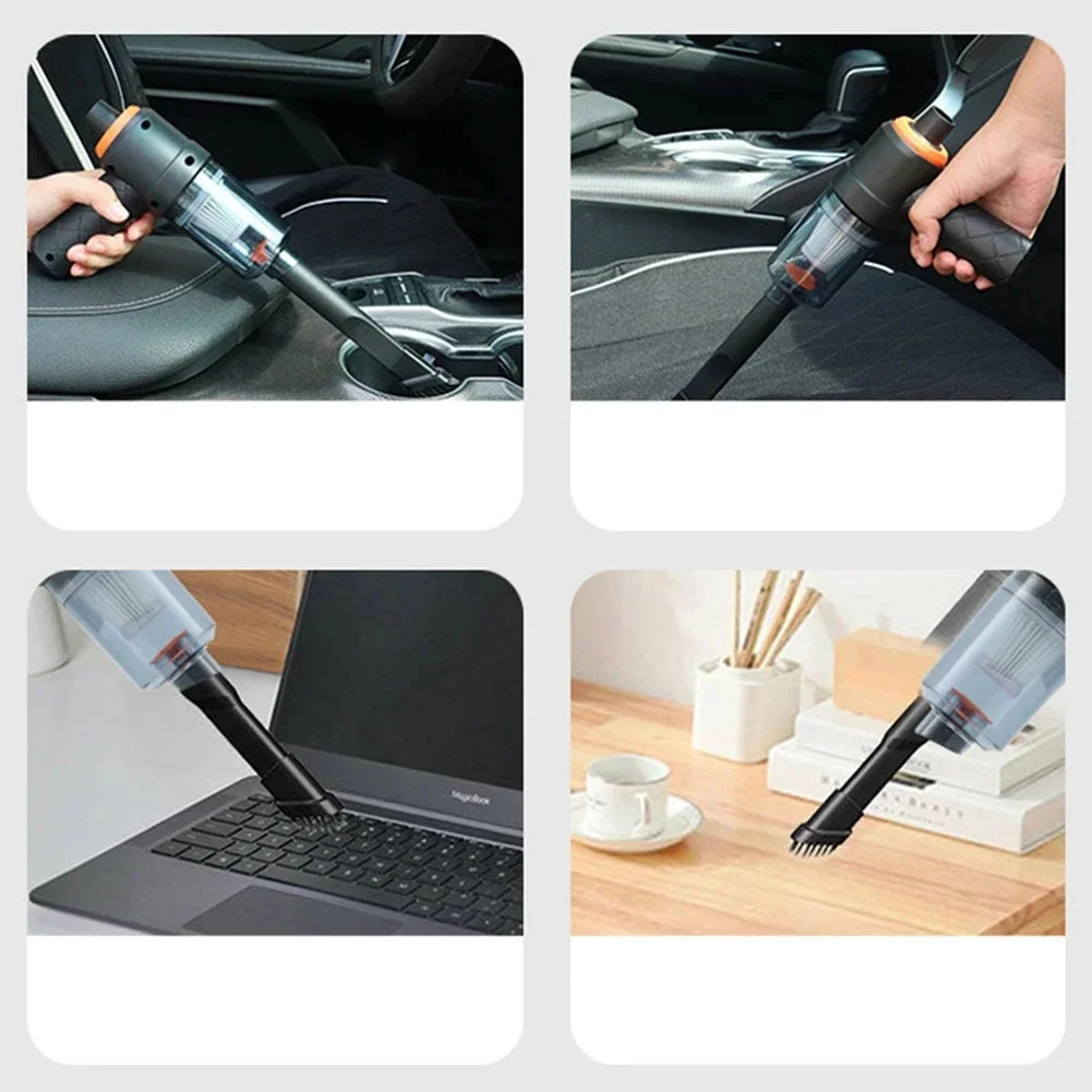 Wireless Car Vacuum Cleaner 6000Pa 120W Cordless Handheld Auto Portabale Vacuum High-power Vacuum Cleaner For Home Office Car