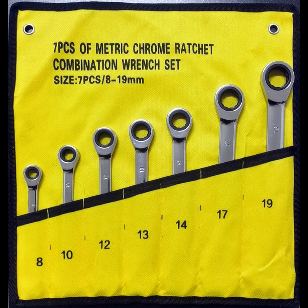 Ratchet Combination Metric Wrench Set Hand Tools Torque Gear Socket Nut Tools a set of key