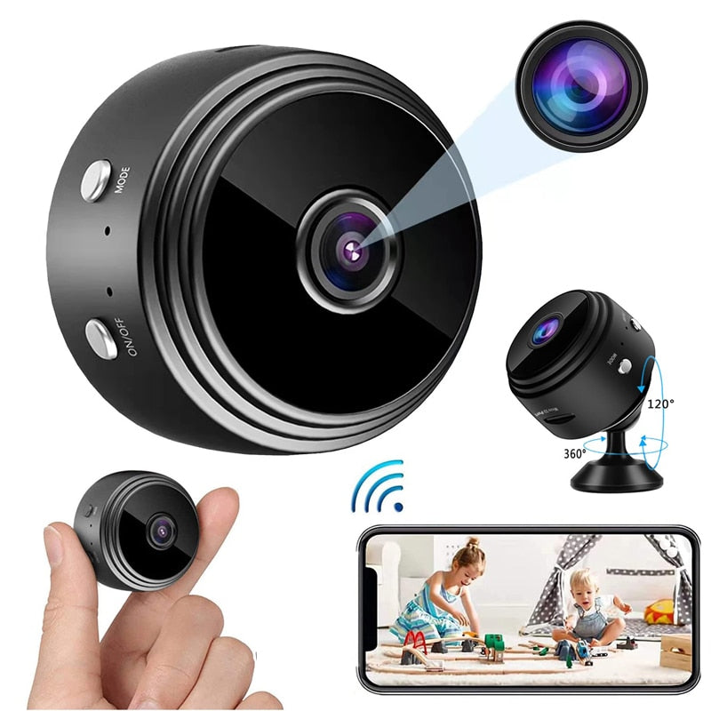 2pcs A9 1080P HD IP Camera Voice Recorder Remote Control Wireless Security Video Camcorders Night Vision Mini Wifi Mobile Camera