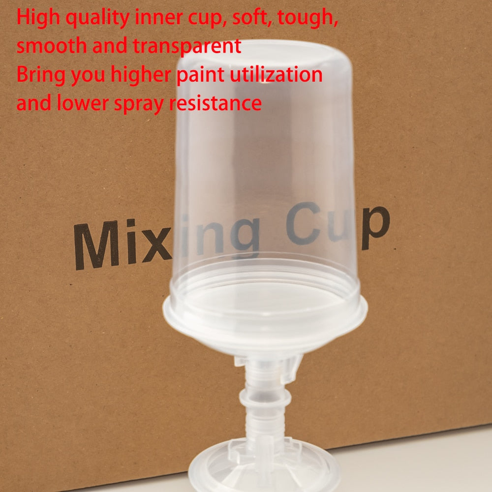 10/20/30/50pcs Bulk Sale Spray Gun Paint Tank Spray Gun Mixing Cup 165/400/600ml Disposable Measuring Cup Type H/O Quick Cup