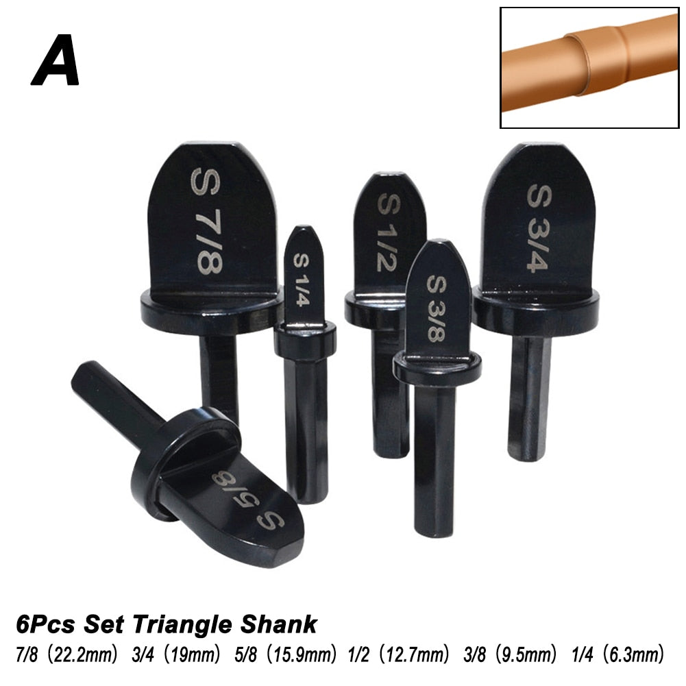 5/6pcs Tube Pipe Expander Copper Tube Swaging Pipe for Air Conditioner Refrigerator Flaring Takeover Tools Set Power Supplies