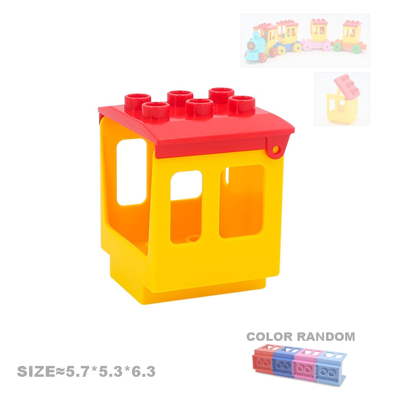 Creativity Big Size Building Blocks Construction Mechanical Accessories Hook Ladder Compatible Bricks Assemble Toys For Children