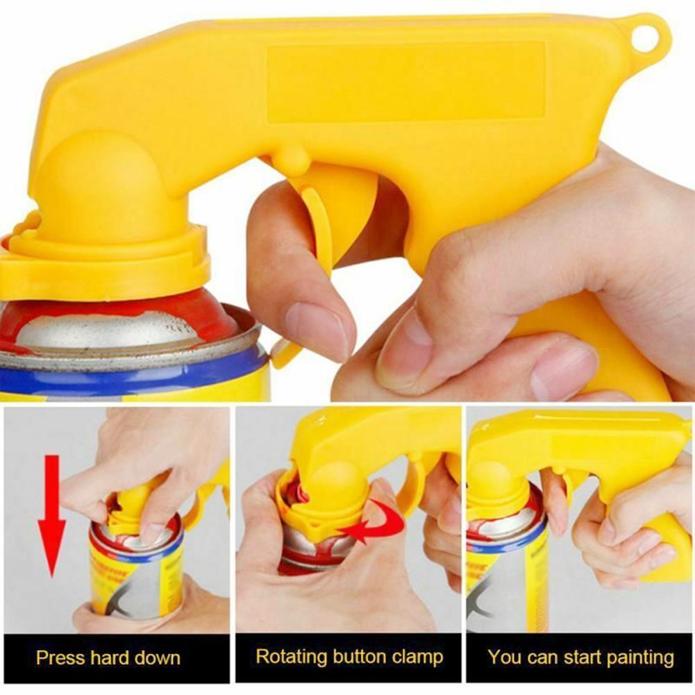 Professional Aerosol Car Spray Adaptor Paint Gun Handle Grip Airbrush Paint Full For Auto Polish Adapter Handle Trigger Tool