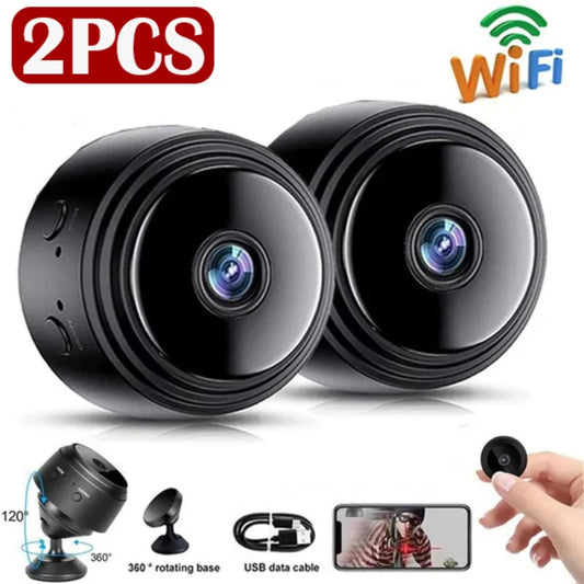 2pcs A9 1080P HD IP Camera Voice Recorder Remote Control Wireless Security Video Camcorders Night Vision Mini Wifi Mobile Camera