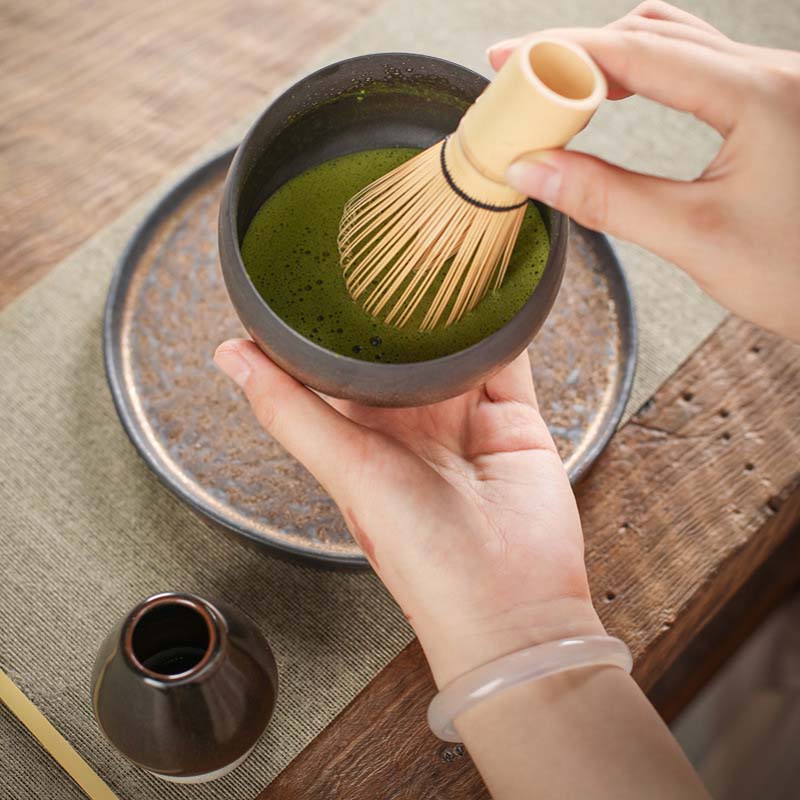 Matcha Tea Brush Baiben Li Song Dynasty Tea Ordering BlenderTool Matcha Bowl Bamboo Stand Tea Dial Stirring Brushes Bamboo Brush