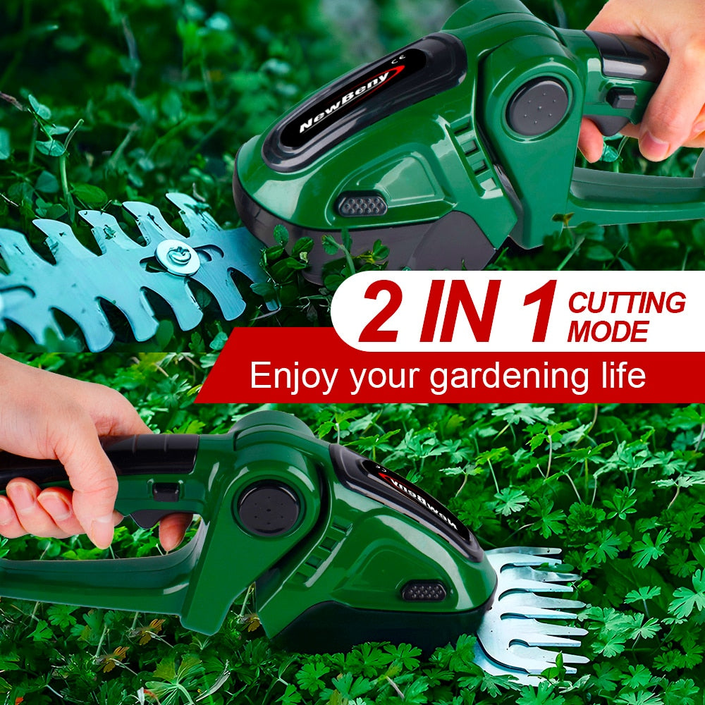 Yofidra 24V 2 in 1 Electric Hedge Trimmer 20000rpm Household Lawn Mower  Garden Bush Scissors Grass Scissors Power Tool