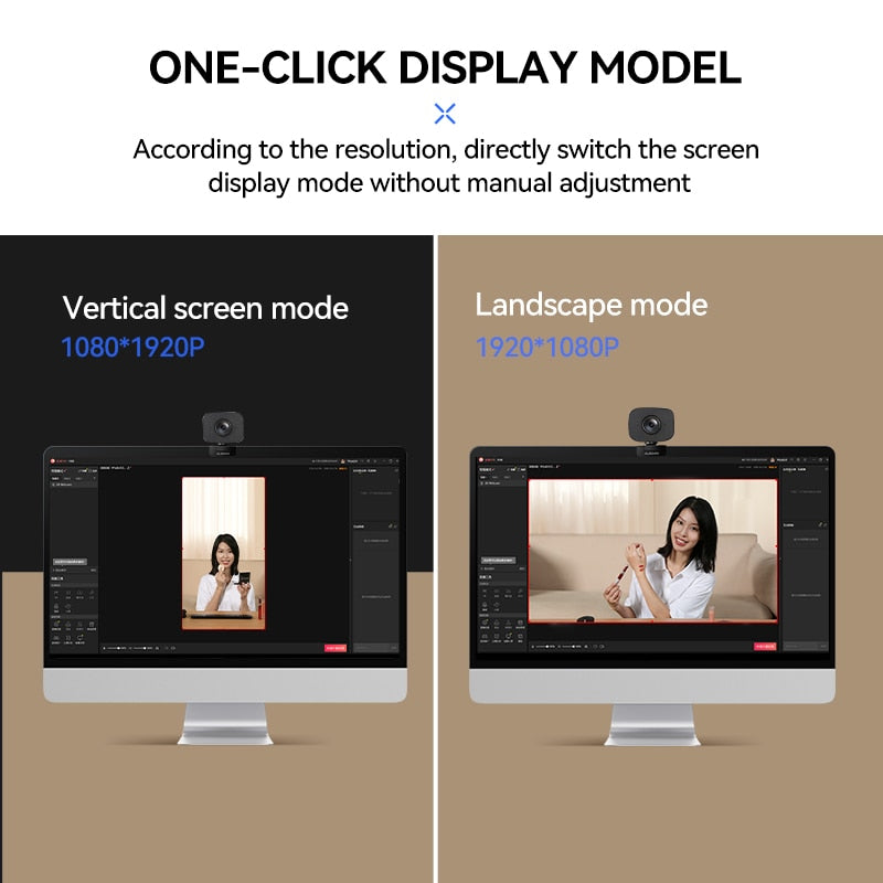 AUSDOM AW930 PRO Autofocus HDR 2K Webcam 100° Wide-Angle Type-C With Dual Noise Cancelling Mics For Meeting /Live Streaming /OBS