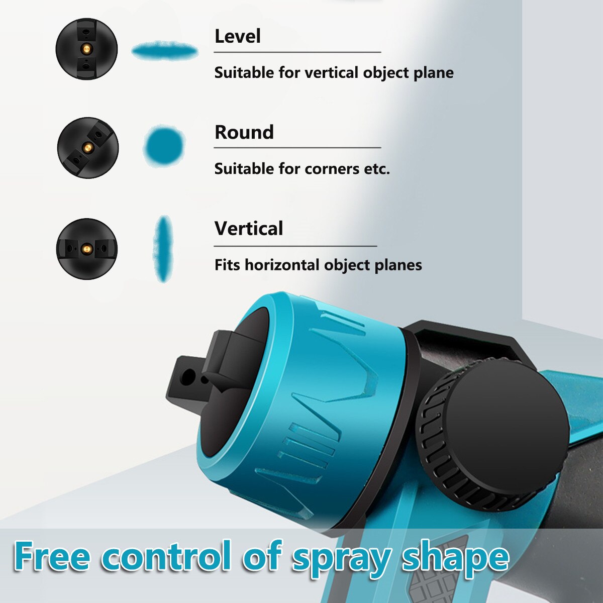 800ML Electric Spray Gun Handheld Cordless High Power Electric Paint Sprayer hvlp Spray Gun Spraying For Makita 18V Battery