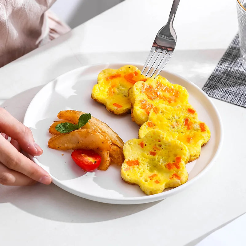 Silicone Non Stick Fantastic Seven Holes Egg Pancake Maker Ring Kitchen Baking Omelet Moulds Flip Cooker Egg Ring Mold