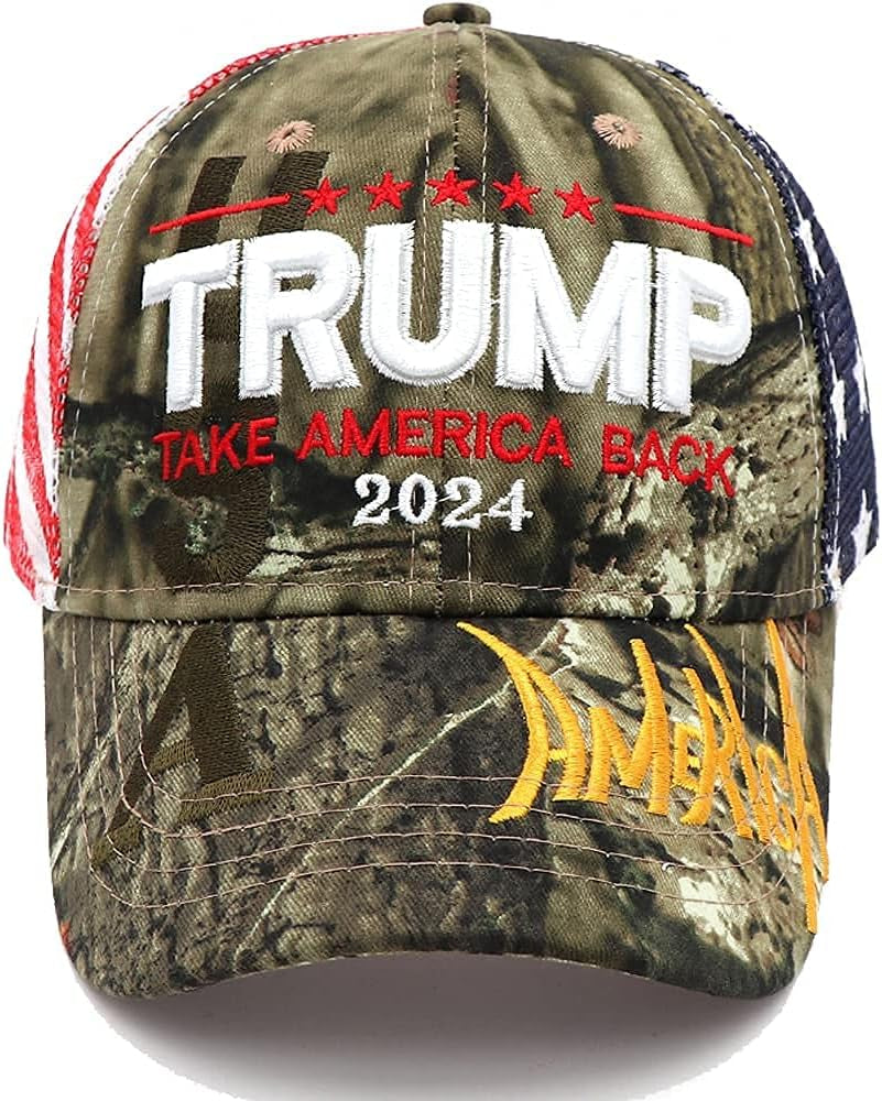 Trump 2024 Hat Donald Trump Hat Take America Back MAGA USA Embroidery Adjustable Baseball Cap