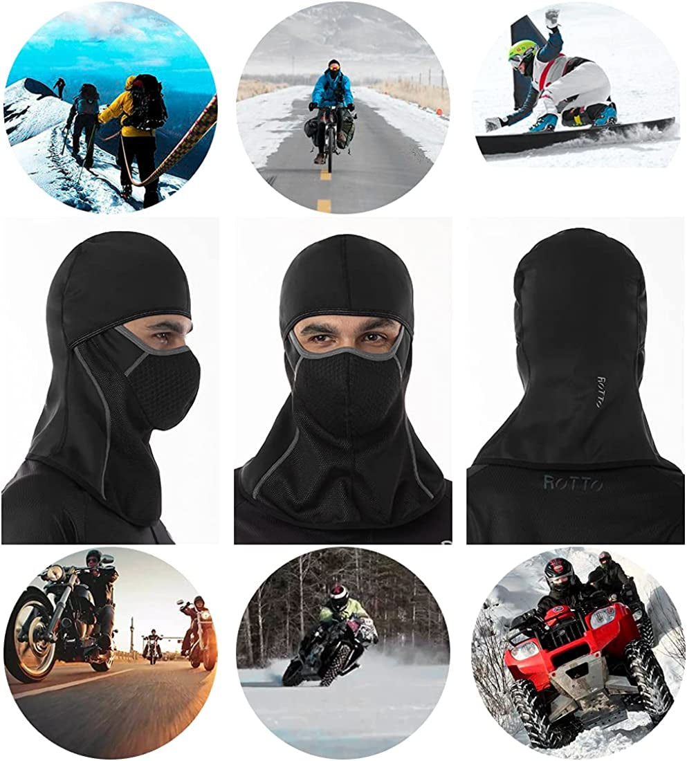 Balaclava Face Mask for Motorcycle Motorbike Cycling Winter Full Face Masks Thermal Polar Fleece for Men Women