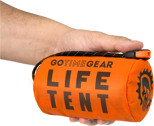 Life Tent Emergency Survival Shelter – 2 Person Emergency Tent – Use as Survival Tent, Emergency Shelter, Tube Tent, Survival Tarp - Includes Survival Whistle & Paracord