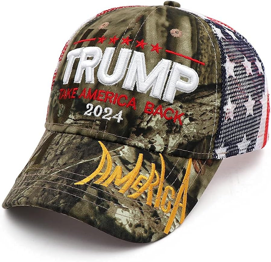 Trump 2024 Hat Donald Trump Hat Take America Back MAGA USA Embroidery Adjustable Baseball Cap