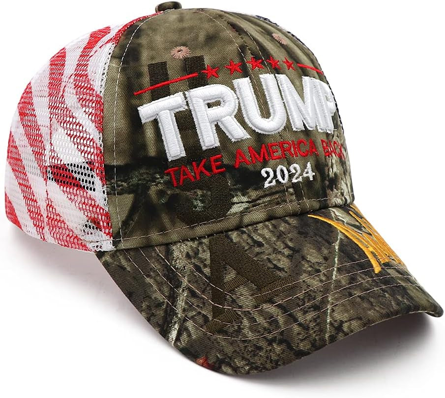 Trump 2024 Hat Donald Trump Hat Take America Back MAGA USA Embroidery Adjustable Baseball Cap