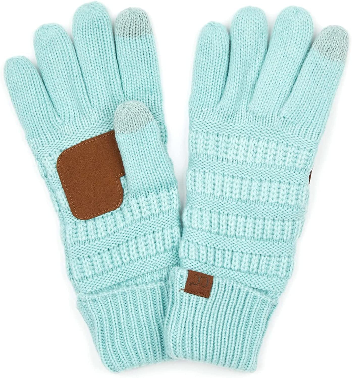 Beanies Matching Winter Lined Warm Knit Touchscreen Texting Gloves